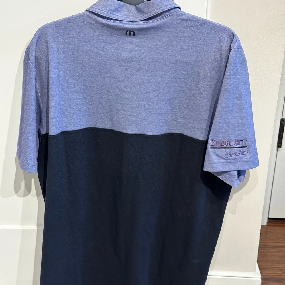 TravisMatthew Polo Shirt XL NWT two tone Performance Goof Shirt Men’s - Picture 5 of 5